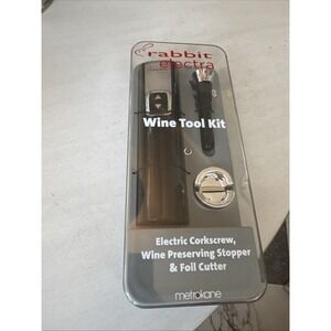 Rabbit Electra Automatic wine tool kit opener Metrokane corkscrew set electric